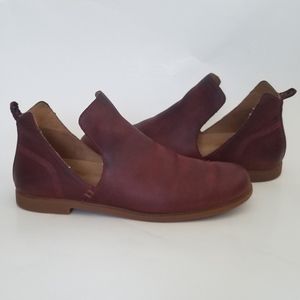 Kodiak Red Leather Low Rider V Cutout Booties 8